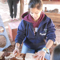 A community development volunteer in Paraguay