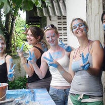 Building volunteering in the local rural Thai community - Thailand.