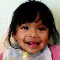 Child eating lunch in Ecuador