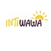 black and yellow lettering "intiwawa" with a sun at the end