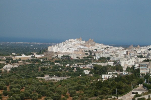 Enjoy beautiful views while you volunteer in the town of Ostuni, Italy