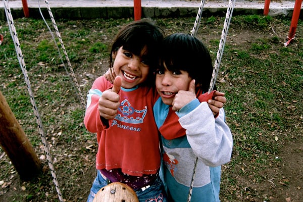 Thumbs up for volunteering in Argentina
