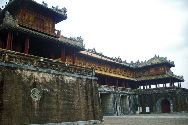 The entrance to The Forbidden Purple City in Vietnam